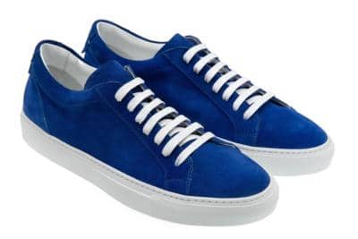 BELLESI - Blue Suede Low Sneakers