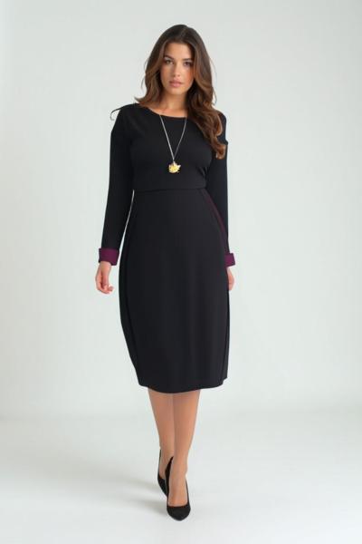 Elegante vestito nero per rivenditori Made in Italy