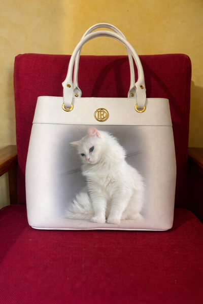 BORSELLA DESIGN - Elegante bolso de mano para gatos 