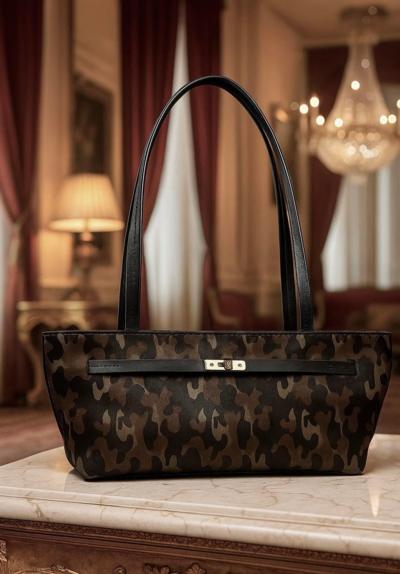 BORSELLA DESIGN - Camouflage Leather Tote