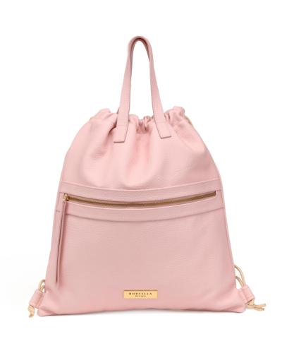 BORSELLA DESIGN - Сумка-мешок на шнурке нежно-розового цвета 