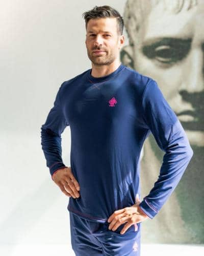 BRESSAN FASHION GROUP - Marineblauer Sport-Rundhalsausschnitt 