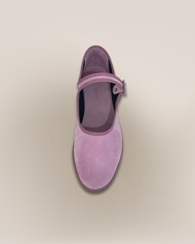 Zapatos Mary Jane rosa ante Made in Italy para revendedores