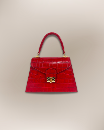 Красная итальянская кожаная сумка для оптовиков