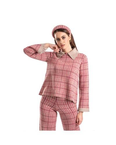 SOVRANO TRICOT - Camicia Principe Di Galles 