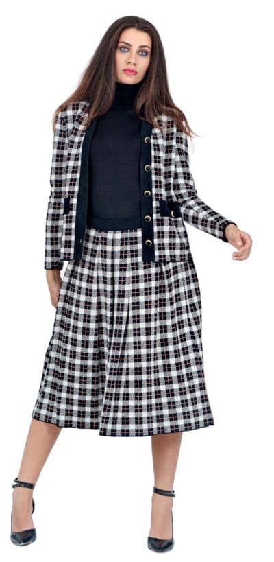 SOVRANO TRICOT - chaqueta y falda 