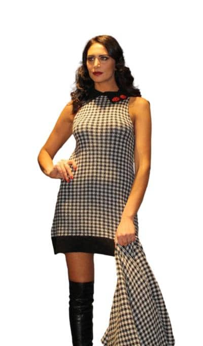 SOVRANO TRICOT - Шикарное платье в ломаную клетку 
