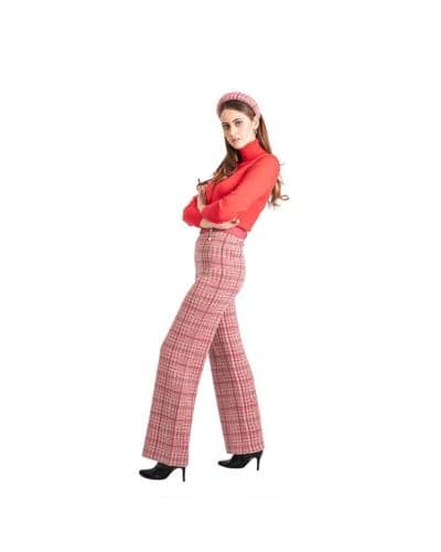 SOVRANO TRICOT - Pantaloni Principe Di Galles 