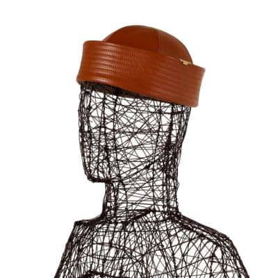 CARLO FORTI - Матросская шляпа из кожи наппа 