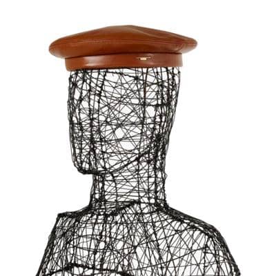 CARLO FORTI - Кожаный берет 