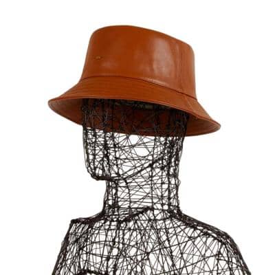 CARLO FORTI - Кожаная шляпа-ведро 