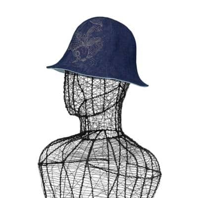 CARLO FORTI - Джинсовая шляпа-клош 