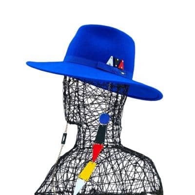 CARLO FORTI - Асимметричная фетровая фетровая шляпа. 