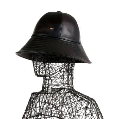 CARLO FORTI - Кожаная шляпа-клош 