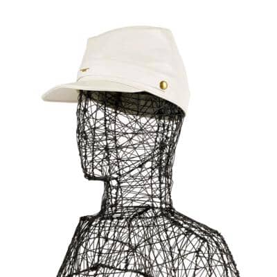 CARLO FORTI - Кожаная шляпа Кепи 