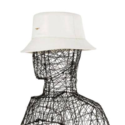 CARLO FORTI - Кожаная панама 