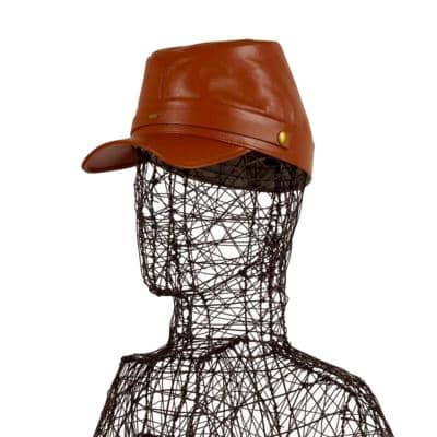 CARLO FORTI - Кожаная шляпа Кепи 