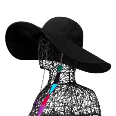 CARLO FORTI - парусиновая шляпа с клапаном 