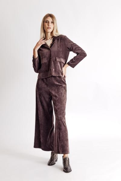 Conjunto de pana italiano para revendedores al por mayor marrón