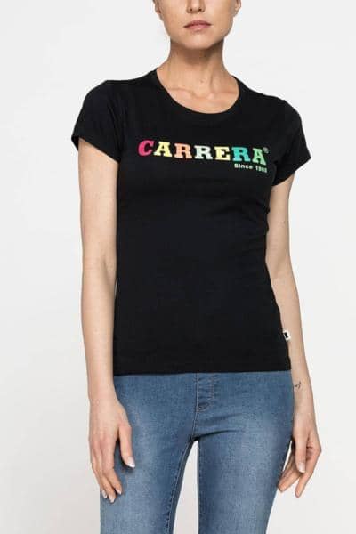 CARRERA - CAMISETA DE ALGODÓN CON CUELLO REDONDO 