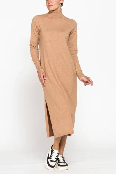 CARRERA JEANS - ВЯЗАНОЕ ДЛИННОЕ ПЛАТЬЕ 