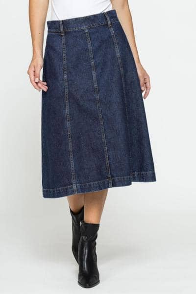 CARRERA JEANS - FALDA PANELES MIDI 