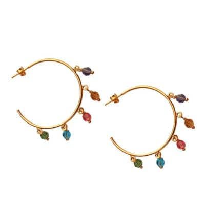 CAVAS - Orecchini a cerchio dorati