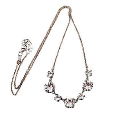 CAVAS - Collana argento e cristalli 