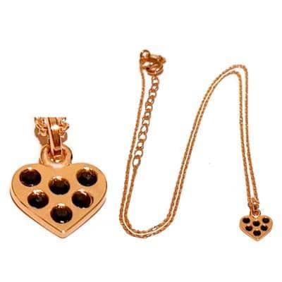 CAVAS - Collana con cuore dorato