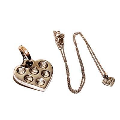 CAVAS - Collana con cuore rodiato