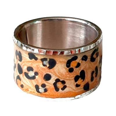 CAVAS - Anello smalto Ghepardo