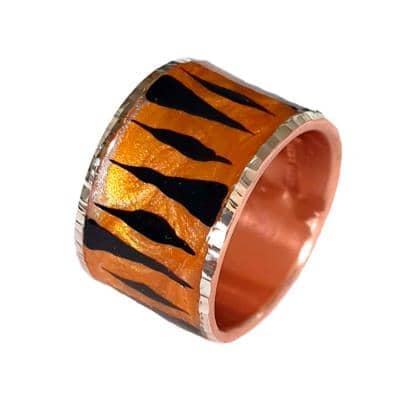 CAVAS - Anello smalto Tigre