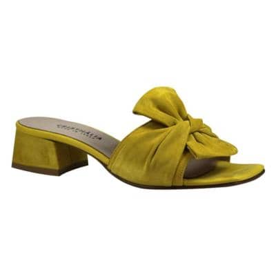 CRISTHALIA - Mules de gamuza elegantes 