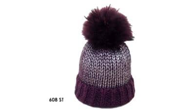 CINTELLI E GALLUZZO - knit cap with fur pom