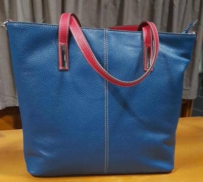 COSE BELLE - Двухцветная кожаная сумка 