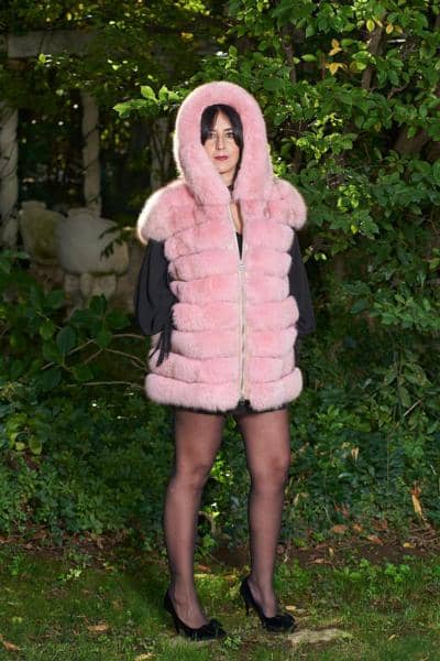 COSE BELLE - Chaleco rosa elegante 