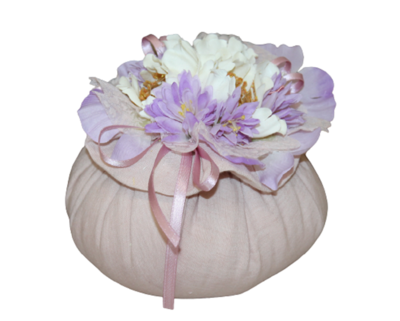 CREAZIONI ARTISTICHE - PUF CON FLORES 