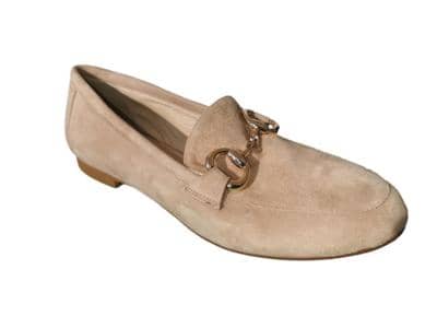 PAOLO D'ADDARIO - Бежевые замшевые мокасины 