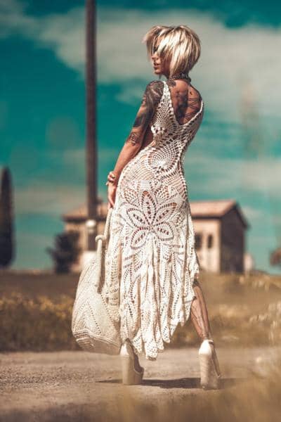 Элегантное итальянское кружевное платье для реселлеров.