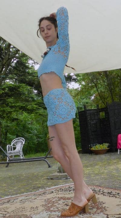 DAFNE - suéter mini saia 