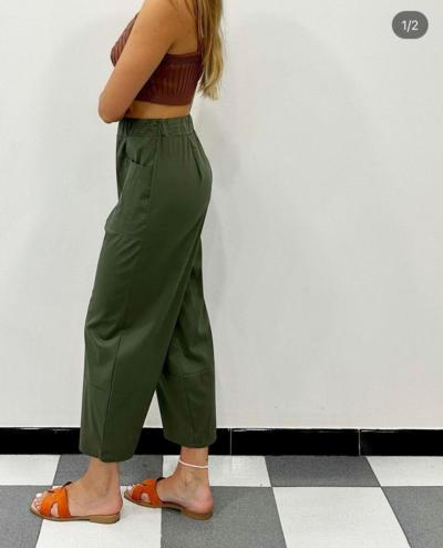 DANIELA G - CottonOlive Chic Trousers