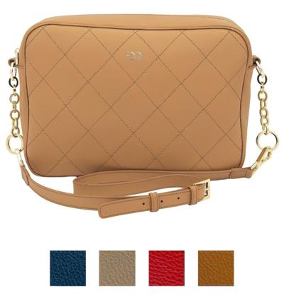 Italian quilted leather crossbody bag for resellers