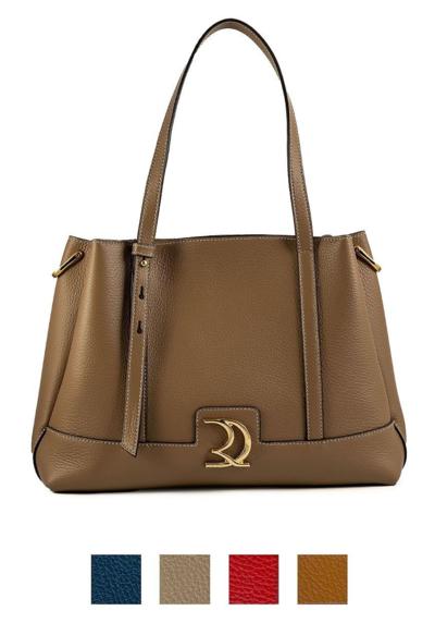 Italian leather handbag for resellers brown luxury tote