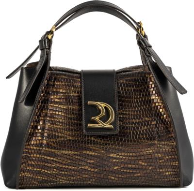 Italian luxury brown leather handbag for resellers wholesale