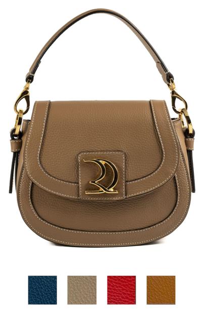 Sac en cuir italien avec logo doré pour revendeurs