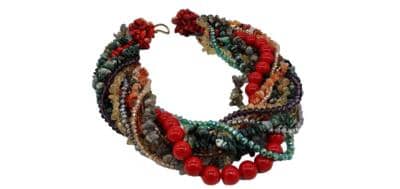 LE DELLI SANTI - COLAR VERMELHO DO OUTONO 