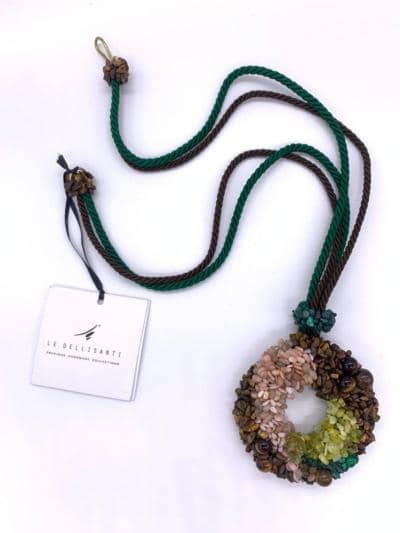 LE DELLI SANTI - OUTONO PENDENTE VERDE 