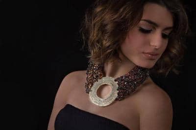 LE DELLI SANTI - COLAR DE TIGRE BRONZE 