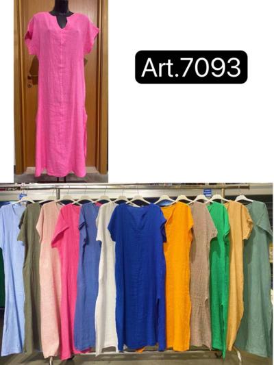 ACADIA FASHION - Vestido 100% lino 