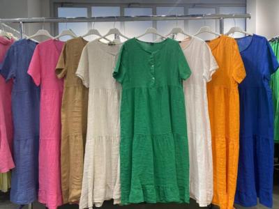 ACADIA FASHION - Vestido 100% lino 